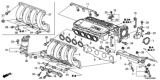 Diagram for Honda Intake Manifold - 17110-RB1-000