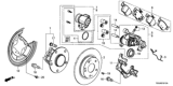 Diagram for Honda Brake Caliper Bracket - 43220-TGN-G01