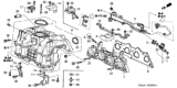Diagram for Honda Intake Manifold Gasket - 17055-PLD-004