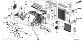 Diagram for Honda Heater Core - 79115-TVA-A01
