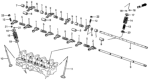 Diagram for Honda Rocker Shaft Spring Kit - 14642-PC6-000