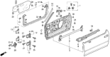Diagram for Honda Door Hinge - 67410-SM4-K01ZZ