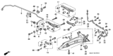 Diagram for Honda Sway Bar Bracket - 52308-SR3-000