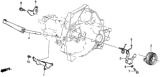 Diagram for Honda CRX Clutch Fork - 22821-PE6-000