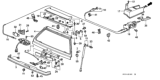 Diagram for Honda Trunk Lock Cylinder - 74812-SH3-003