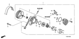 Diagram for Honda Drive Belt & V Belt - 56992-R40-A01
