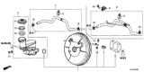 Diagram for Honda Brake Booster Vacuum Hose - 46402-TZ5-A11