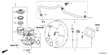 Diagram for Honda Brake Master Cylinder - 46101-TGG-305