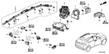 Diagram for Honda Air Bag Sensor - 77975-T6A-J11