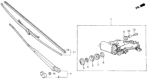 Diagram for Honda Civic Wiper Arm - 38430-SB3-953
