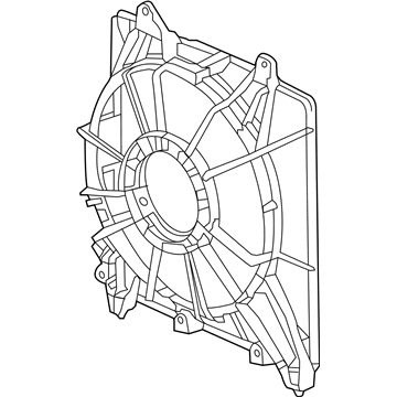 Honda Fan Shroud - 19015-51B-H01