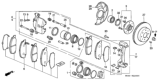 Diagram for Honda CRX Brake Pad Set - 45022-SH1-515