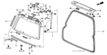 Diagram for Honda CR-V Lift Support - 04741-S10-010
