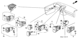 Diagram for Honda Mirror Switch - 35190-S9A-J01ZA