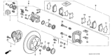 Diagram for Honda Odyssey Brake Pad Set - 43022-S9A-A01