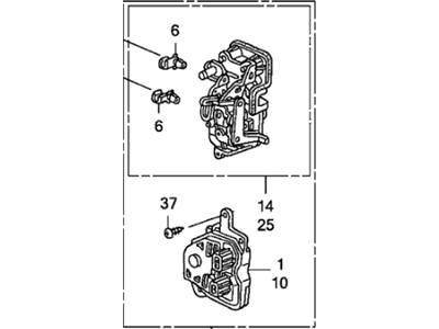 Honda Fit Door Lock Actuator - 72610-S7A-003