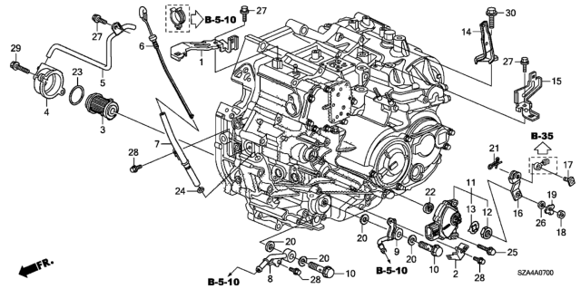 2015 Honda Pilot Sensor Assembly, Position Diagram for 28900-RYF-023