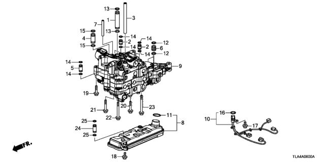 2020 Honda CR-V Body Assembly, Valve Diagram for 27000-5X9-014