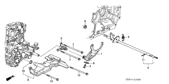 2005 Honda Accord Strainer Assembly (Atf) Diagram for 25420-P7W-003