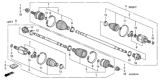 Diagram for Honda CV Boot - 44017-SNE-A11