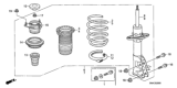 Diagram for Honda Shock And Strut Mount - 51920-SVB-A03