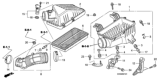 Diagram for Honda Element Air Filter - 17220-RRA-A00