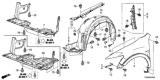 Diagram for Honda Crosstour Engine Cover - 74111-TA0-A00