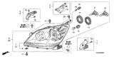 Diagram for Honda Odyssey Headlight - 33101-SHJ-A01