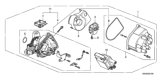 Diagram for Honda Distributor Cap - 30102-P54-006