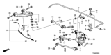 Diagram for Honda Sway Bar Bracket - 52308-TA0-A00