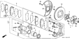Diagram for Honda Brake Caliper Piston - 45216-SM4-003