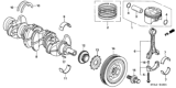 Diagram for Honda Piston Rings - 13011-PRA-E02
