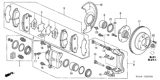 Diagram for Honda Accord Brake Pad Set - 45022-SDA-305