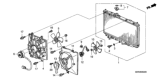 Diagram for Honda Cooling Fan Assembly - 19020-RCJ-A01