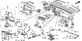 Diagram for Honda Accord Ashtray - 77730-SE3-003