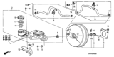 Diagram for Honda Brake Master Cylinder - 46100-SNA-A01