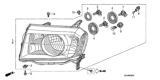 Diagram for Honda Pilot Headlight - 33100-SZA-A01