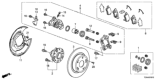 Diagram for Honda Brake Caliper Bracket - 01473-TA0-A51