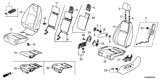 Diagram for Honda Odyssey Seat Cover - 81531-THR-A41ZC
