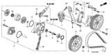 Diagram for Honda Power Steering Pump - 56110-RN0-A03