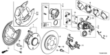 Diagram for Honda Brake Caliper Bracket - 43220-TGH-A01