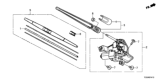 Diagram for Honda Wiper Blade - 76622-THR-A01