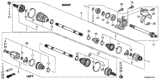 Diagram for Honda Accord Axle Shaft - 44500-TA0-A00