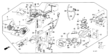 Diagram for Honda Carburetor Needle And Seat Assembly - 16011-PE0-701