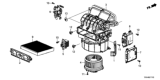 Diagram for Honda Clarity Plug-In Hybrid Cabin Air Filter - 80292-TGL-E01