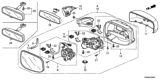 Diagram for Honda Fit EV Car Mirror - 76203-TK6-A01