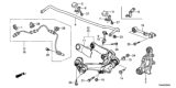 Diagram for Honda Trailing Arm - 52370-T1W-A01
