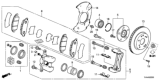 Diagram for Honda Accord Brake Pad Set - 45022-TVA-A00