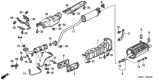 Diagram for Honda Exhaust Hanger - 18215-S5D-A01