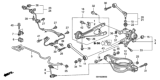 Diagram for Honda Steering Knuckle Bushing - 52367-S0X-003